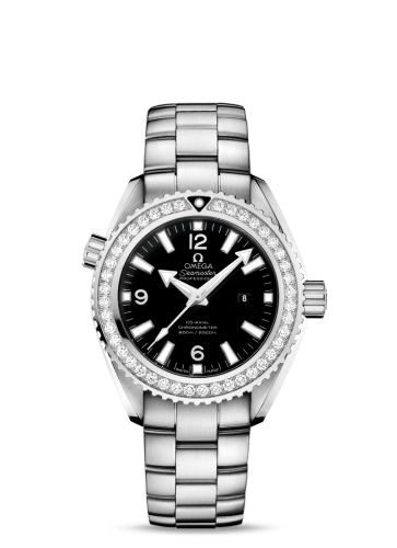 Omega Seamaster Planet Ocean 600M Co-Axial 37.5 Stainless Steel / Diamond / Black / Bracelet